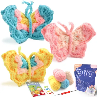 Animal sery Crochet Kit for Beginners Crochet Starter SET DIY Crochet Kit For BeginnersCrocheting Knitting Kit Step-by-Step