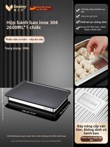 Snainy | Hộp Đóng Băng Bánh Bao Inox 304 Đạt Tiêu Chuẩn Thực Phẩm