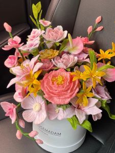 Handmade DIY Twisted Stick Flower Bouquet Material Kit Valentines Day Gift for Girlfriend And Best Friend Finished Product