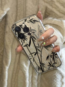 Retro Bamboo Forest Phone Case Transparent Angel Eye Protection for iPhone 15 pro Max Apple 11/12/13/14 pro Xiaomi 13 Huawei Mate Universal