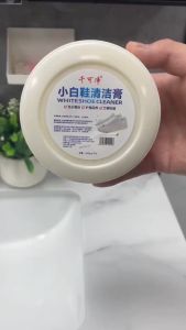 1pc     260g White Shoes Cleaning Stain Whitening Dirt Cleaning Cream Shoe Brush Reusable Shoes Sneakers Cleaning Wipe Sponge