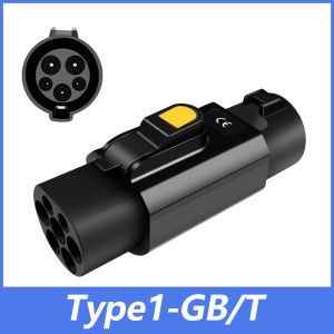 EVqiaoyi Type1 to GB/T EV Adapter 32A 7KW from SAE J1772 Pile to GB/T EV Charging Converter for Chinese Standard Cars
