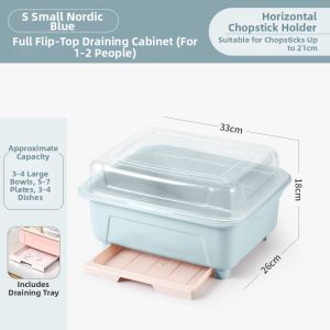 Kitchen Dish Drainer Storage Cabinet