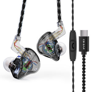 Kbear | KBEAR Storm All-new Upgrade Single Dynamic HIFI Earphone with 10mm Strong Magnetic Dynamic Driver and 4N OFC Silver-plated Cable
