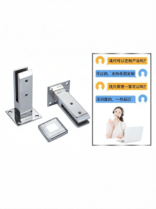 FENGHONGTAO | Kẹp Gắn Kính Không Cần Đục Lỗ Thép Không Gỉ 304