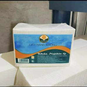 Giấy Ăn Hàng Không NapKin 2 lớp khổ 120*120 - 320g/ Bịch