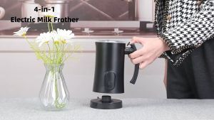 [Metaverse] Stainless Steel Electric Cold and Hot Milking Fully Automatic Household Frother Milk Foaming Mixing Cup