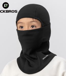 ROCKBROS Children Ski Face Mask Windproof Fleeced Warm Cycling Full Face Cover Breathable Elastic Outdoor Sports Kids Headgear