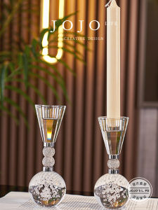 Modern Simplicity Crystal Candle Holder Aromatherapy Candle Living Room Atmosphere Photography Decoration Home Decor