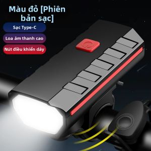 DemonKnights | Đèn xe đạp trước chống nước tích hợp còi mạnh mẽ