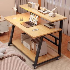 Portable Computer Desk Simple Design Small Table for Office Bedroom Home Student Study Desk Easy to Move Dormitory Lazy Bedside Table Gift Box Trolley