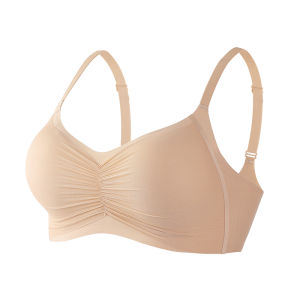 MiiOW | Antibacterial Seamless Womens Underwear Soft Support Jelly Anti-sagging Prevents Side Breast Collection New Style Bra