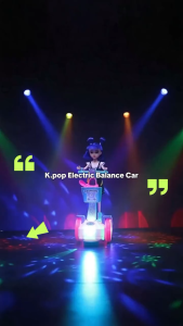 Timi Baby K.pop Hunters girl group Early learning electric balance car toy with music lights universal wheel toys