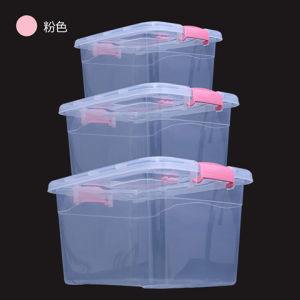 Transparent Plastic Storage Box for Clothes And Pants Organizer Toy Snack Storage Bin Household Basket Storage Container