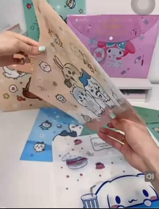 A4 PLASTIC ENVELOPE FOR KIDS CHARACTER