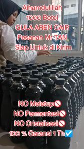 Gula Aren Cair Asli Murni 600 Gram Brown Sugar Cair Asli 100% Organik Liquid Palm Sugar 100 % Pondok Aren Original Bpom Halal MUI