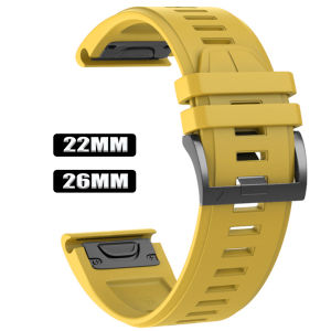 22mm 26mm Watch Strap for Garmin Quatix 8 8Pro 47mm 51mm Fenix 5 5X Plus Silicone Band Fenix E 8 Pro 7 7X 6 6X QuickFit Bracelet