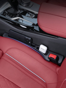 1 Pair Front Seat Gap Filler Universal EVA Storage Strip (Driver & Passenger Seats) Prevents Items Falling Keeps Car Interior