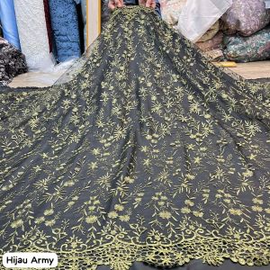 Kain tulle|bahan kebaya|tulle kombinasi dasar hitam|bahan kebaya baru!