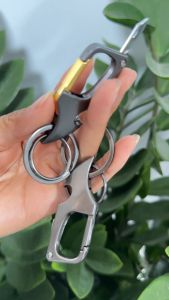 Multifunctional Metal Keychain | Bottle Opener & Cutter Key Ring for Men Gift Motorcycle keychain