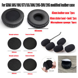 Cho Sena 50S/10c/ST1/5S/30k/20s-ev0/20S Tai nghe bluetooth earmuffs da Bìa