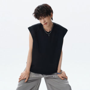 V37 | Deconstructed Stitched Loose Mesh Vest