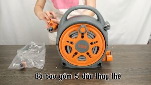 Bộ vòi nước tưới cây rửa xe Lebenlang LBLB3368 dây dài 12m tích hợp vòi phun tiện lợi - hàng chính hãng