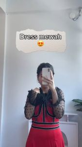 [Basica Moda] 0988 Gaun Dress Midi Wanita Fleciana CNY Import