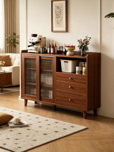 OYIla | Coffee Side Cabinet Display Cabinet Storage Unit Mid-Century Style