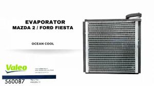 คอยล์เย็น มาสด้า 2 ปี 2009 - 2014 ฟอร์ด เฟียสต้า แท้ EVA0222 VALEO รหัส 560087 EVAPORATOR MAZDA 2 09-14 FORD FIESTA คอยเย็น วาลีโอ คอล์ยเย็น