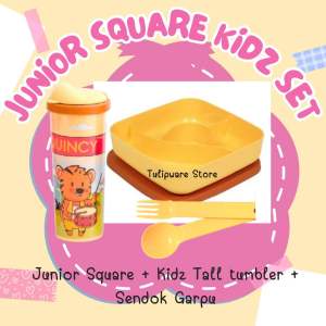 Tempat Makan Anak Set JUNIOR SQUARE KIDZ SET TULIPWARE