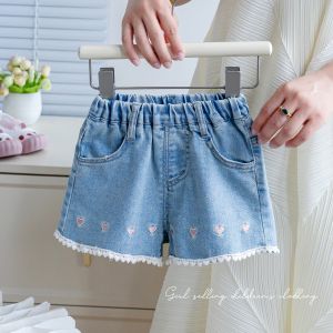 Cute Ruffled Denim Shorts for Girls