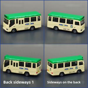 Hong Kong Mini Bus Public Transport Van Alloy Car Model Simulation Toy Cultural Creative Memorial Gift Souvenir Static Model