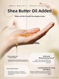 ZHIHAOEN | Soft Thin Non-slip Breathable Moisture-wicking Ladys Insoles