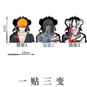 Đồ Trang Trí 3D Death Note Thay Đổi Màu Sắc Theo Thời Gian Mũ Black Ichigo Dán Điện Thoại Di Động Dán Máy Tính Xách Tay Dán Xe Hơi