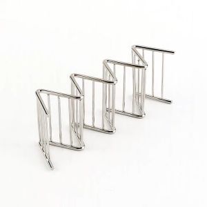 Wave Shape Taco Holder Stainless Steel Taco Stand Mexican Food Rack Shells 1-4 Slots Home Bakeware Pie Tools WENDY