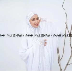Mukena Dewasa Mewah Terbaru Rayon Bordir Premium Renda Mewah Azifa