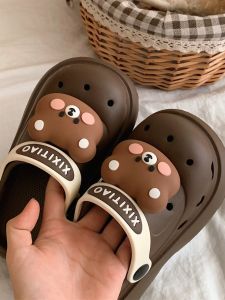 ที่ถอดออกได้ Cheeky Bear Hole รองเท้าหัวเข็มขัด 3D ตกแต่ง น่ารัก เด็กผู้หญิง อุปกรณ์เสริมรองเท้ารูปหัวใจ ฤดูร้อน 2024 อินเทรนด์ แฟชั่น