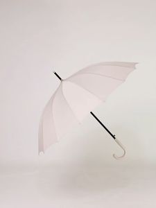 16Ribs Umbrella With Curved Handle And Automatic Long Handle Japanese Umbrella For Sunshade And Rain