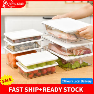 Royalstar Refrigerator Freezer Storage Box Home Kitchen Seafood Meat  Fruit Food-Grade Sealed Box Vegetable Egg Preservation Box