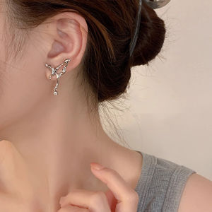 Fashionable Simple Butterfly Earrings Womens Sweet Niche Design High-End Earrings Stylish Lightweight Luxury Ear Jewelry New 2025