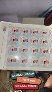 Bandung Stiker - Print Sticker Tasyakuran Aqiqah Costum Cromo A3 Free Cutting & Desain