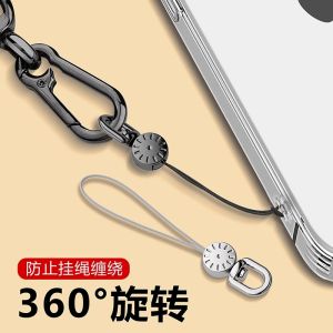 Multi-Functional Phone Strap Accessories Small Rope Head 360° Rotation Circle Rope Thick Short Fine Rope Crossbody Neck Wrist Chain Link Rope