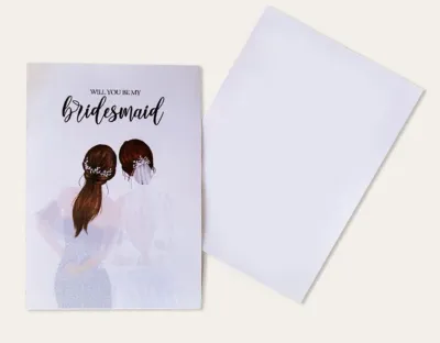 Will you be my Bridesmaid Groomsman Invitation Card Wedding Call Marriage