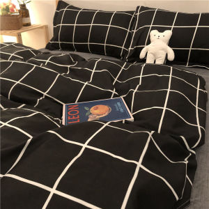 Cartoon Pure Water Wash Cotton Bedding Set Single Student Dormitory Three-Piece Quilt Coverlet Sheet Set Spring  Style