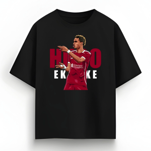 เสื้อยืด อูโก้ เอกิติเก้ เสื้อขาว ดำ ทรง Oversize ทรงปกติ ผ้า cotton 100%