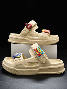 Boys Sandals Anti-Slip Beach Slippers Comfortable Home Indoor Slippers Breathable Slip-On Shoes for Children Male Kids