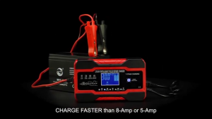 Full Automatic Car Battery Charger 12V 6A Intelligent Repair Fast Power Charging Digital LCD Display