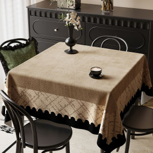HOUGOUXIANG | Vintage Waterproof No-Wash Placemat Square Table Cloth