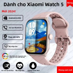 Đồng Hồ Thông Minh Xiaomi Watch 5 Phiên Bản Toàn Cầu Màn Hình AMOLED HD Đồng Hồ Thông Minh Dành Cho Nam Giới Theo Dõi Nhịp Tim Cuộc Gọi Bluetooth Theo Dõi GPS Theo Dõi Thể Thao Chống Nước